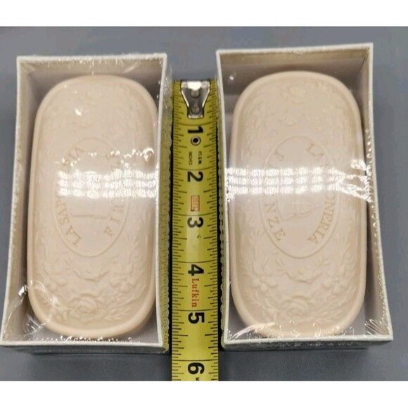 Cinnamon Scented Soap La Saponeria Firenze Merry Christmas Set of 2 Italy Made - Picture 7 of 9